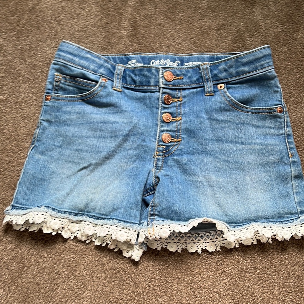 Girls large jean shorts